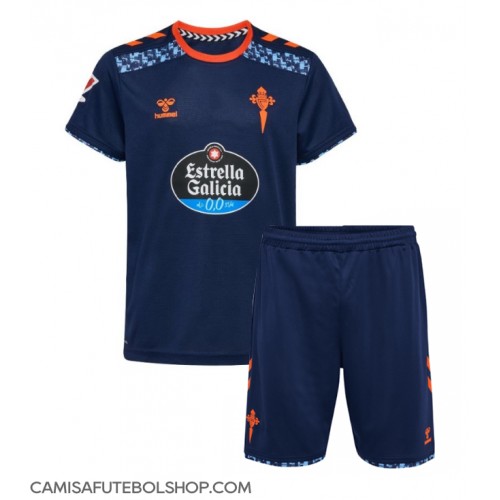 Camisa de time de futebol Celta Vigo Replicas 2º Equipamento Infantil 2024-25 Manga Curta (+ Calças curtas)